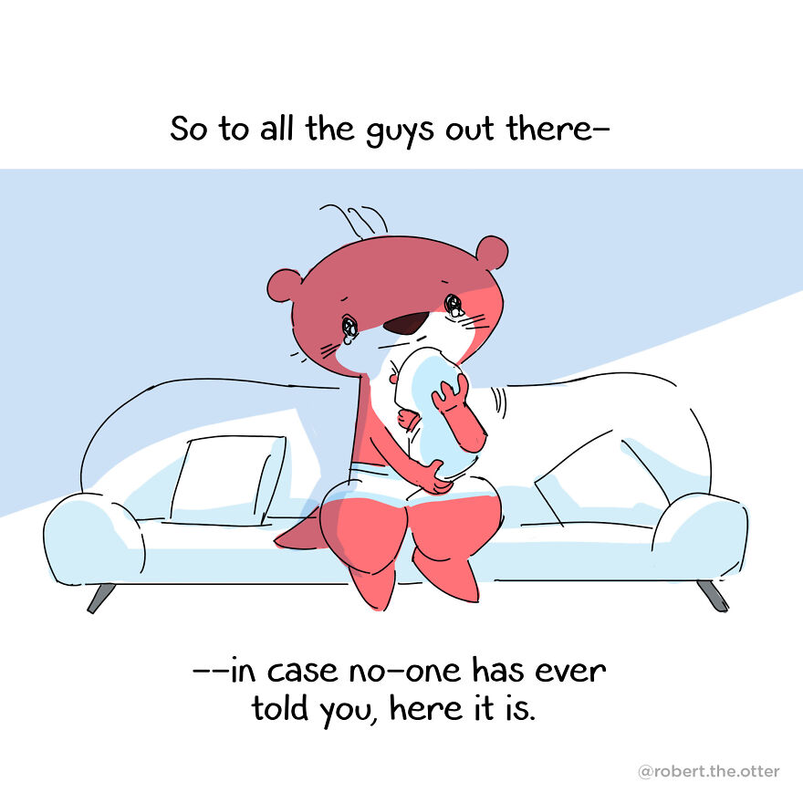 Man-Up: My Wholesome Comic About An Otter Who Overcame Societal Expectations And Learned To Love Himself For Who He Is