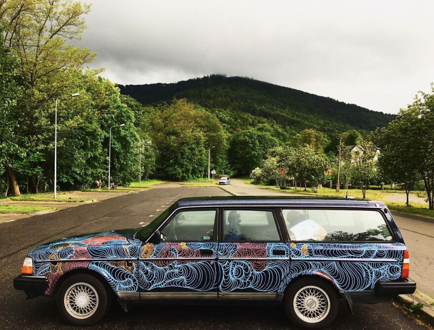 Painting On Volvo Painting On Volvo