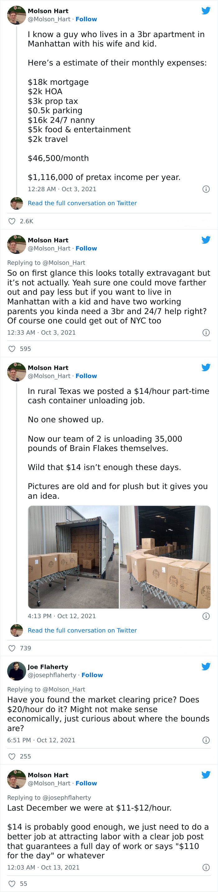 Guy Who Says $1.1m/Yr Isn't A Lot Of Money Complaining That He Can't Pay People $12/Hr Anymore