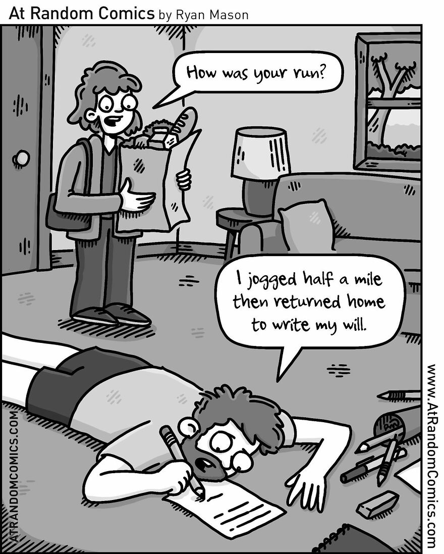 Ryan Mason's Hilarious Single-Panel Comics With Sudden Twists (New Pics)