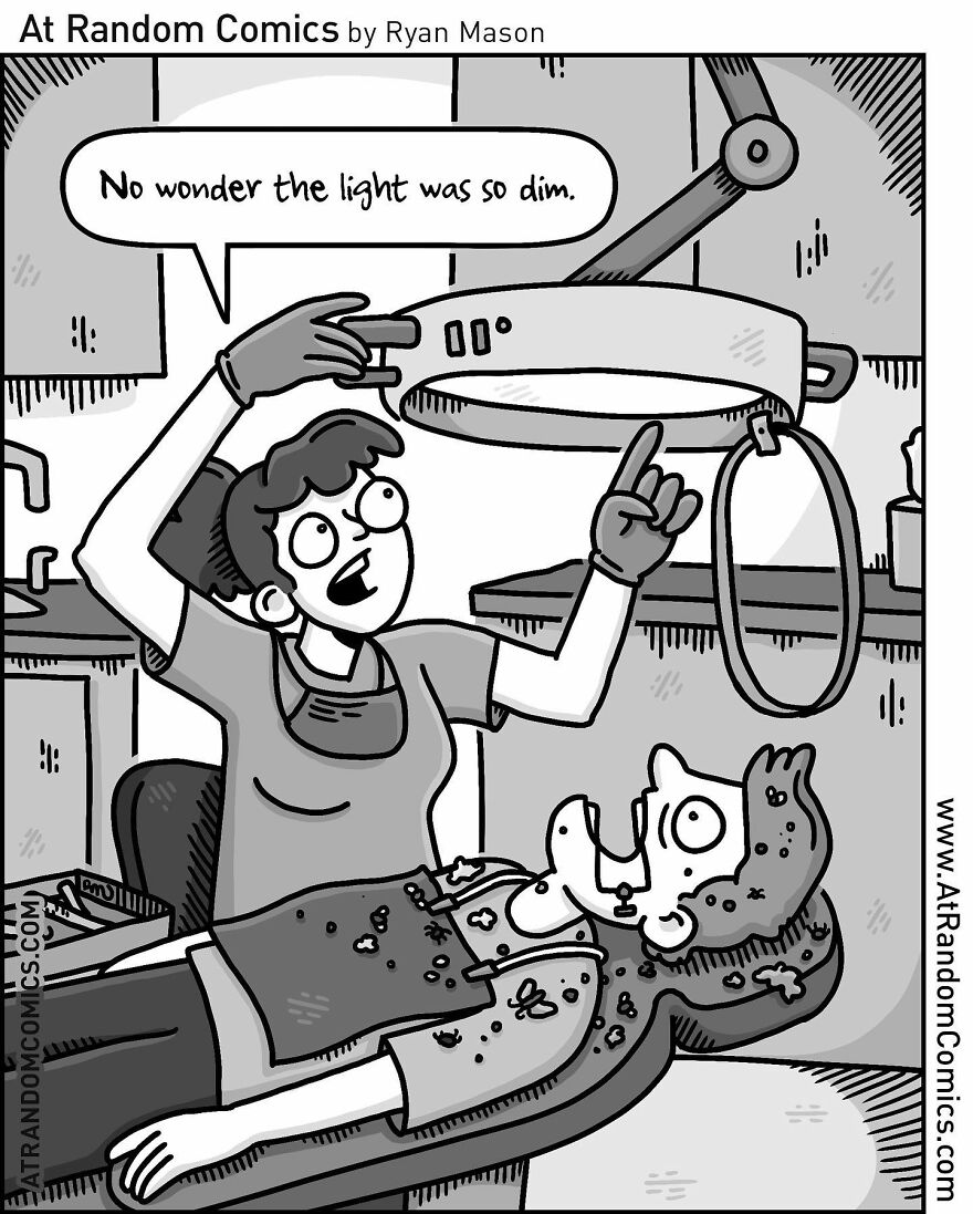 Ryan Mason's Hilarious Single-Panel Comics With Sudden Twists (New Pics)