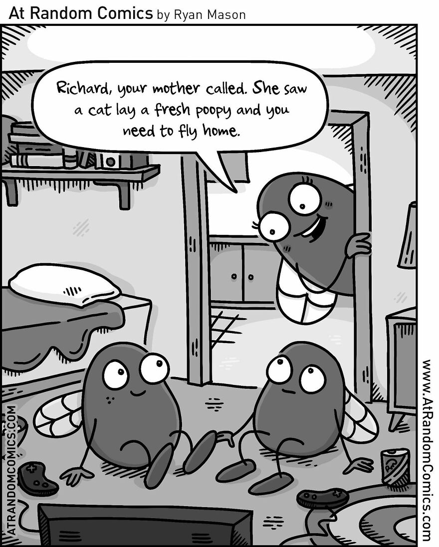 Ryan Mason's Hilarious Single-Panel Comics With Sudden Twists (New Pics)