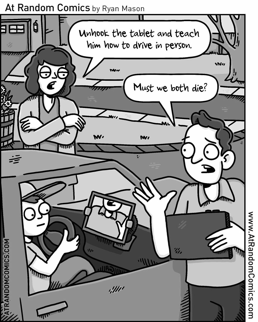 Ryan Mason's Hilarious Single-Panel Comics With Sudden Twists (New Pics)