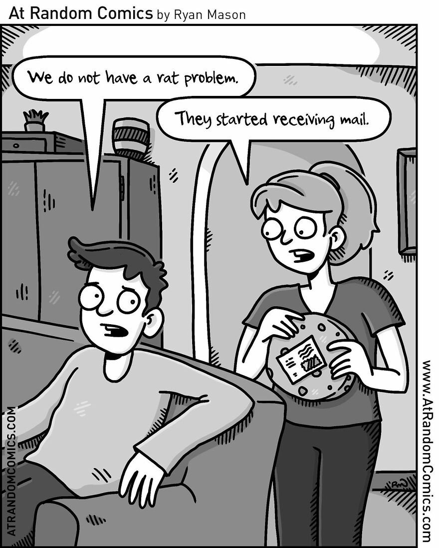 Ryan Mason's Hilarious Single-Panel Comics With Sudden Twists (New Pics)