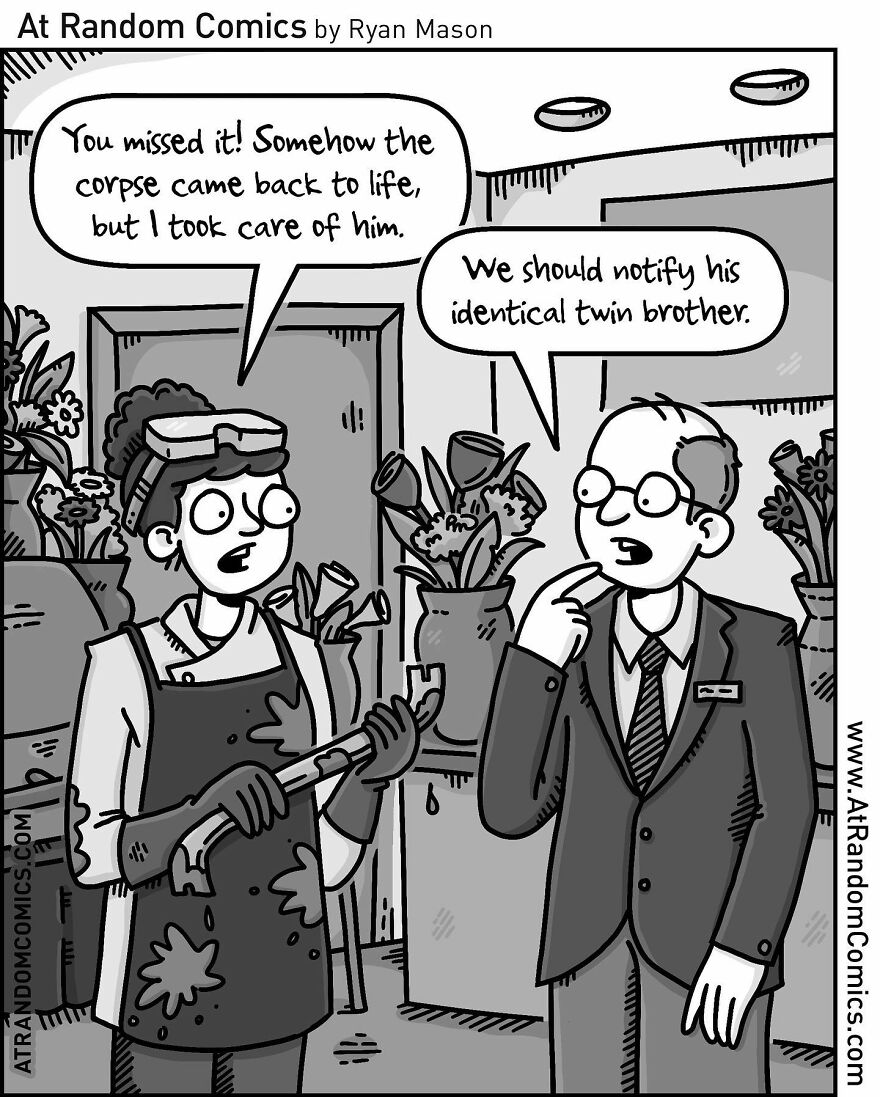 Ryan Mason's Hilarious Single-Panel Comics With Sudden Twists (New Pics)