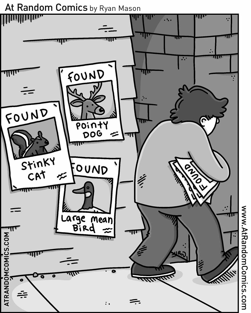 Ryan Mason's Hilarious Single-Panel Comics With Sudden Twists (New Pics)