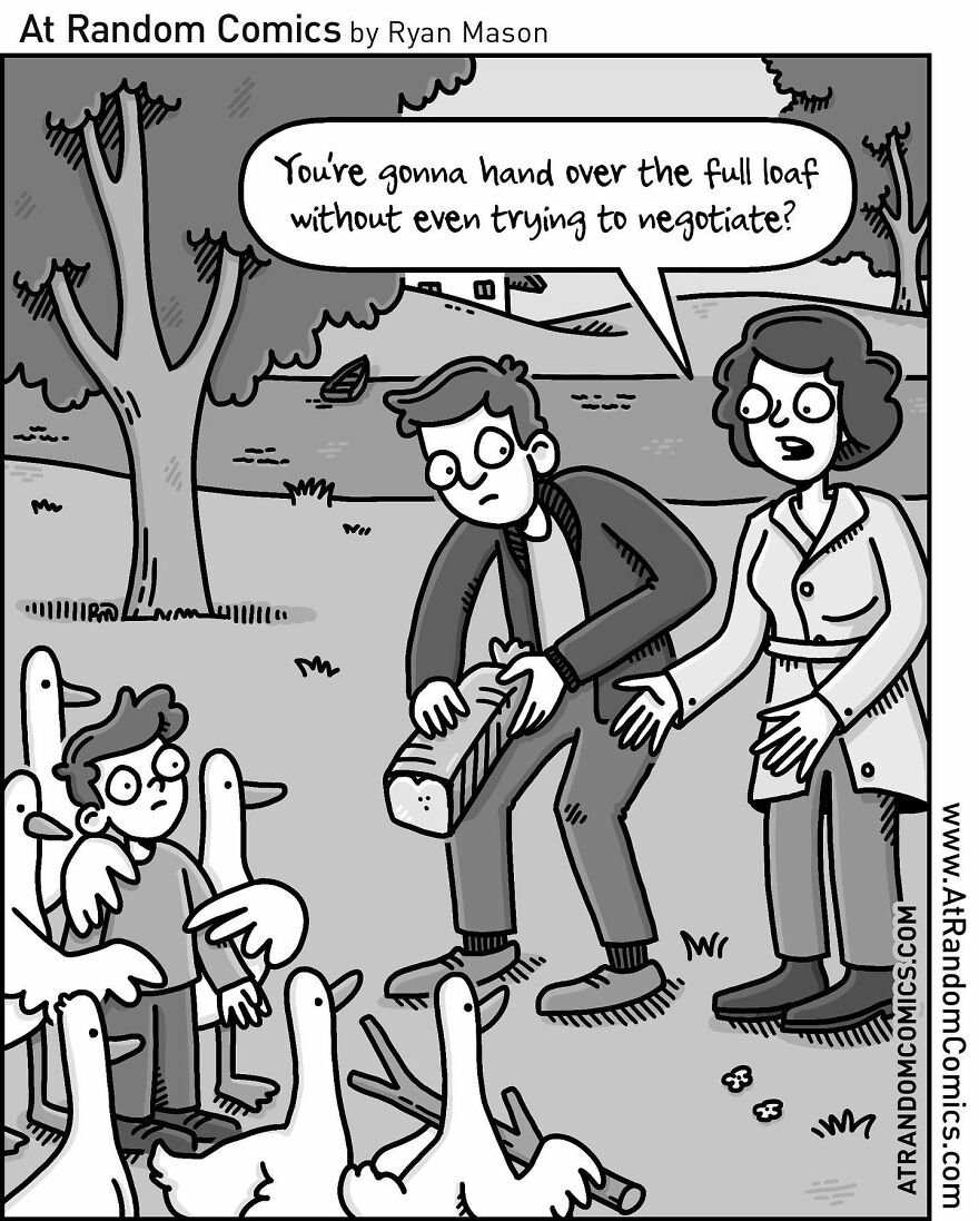 Ryan Mason's Hilarious Single-Panel Comics With Sudden Twists (New Pics)