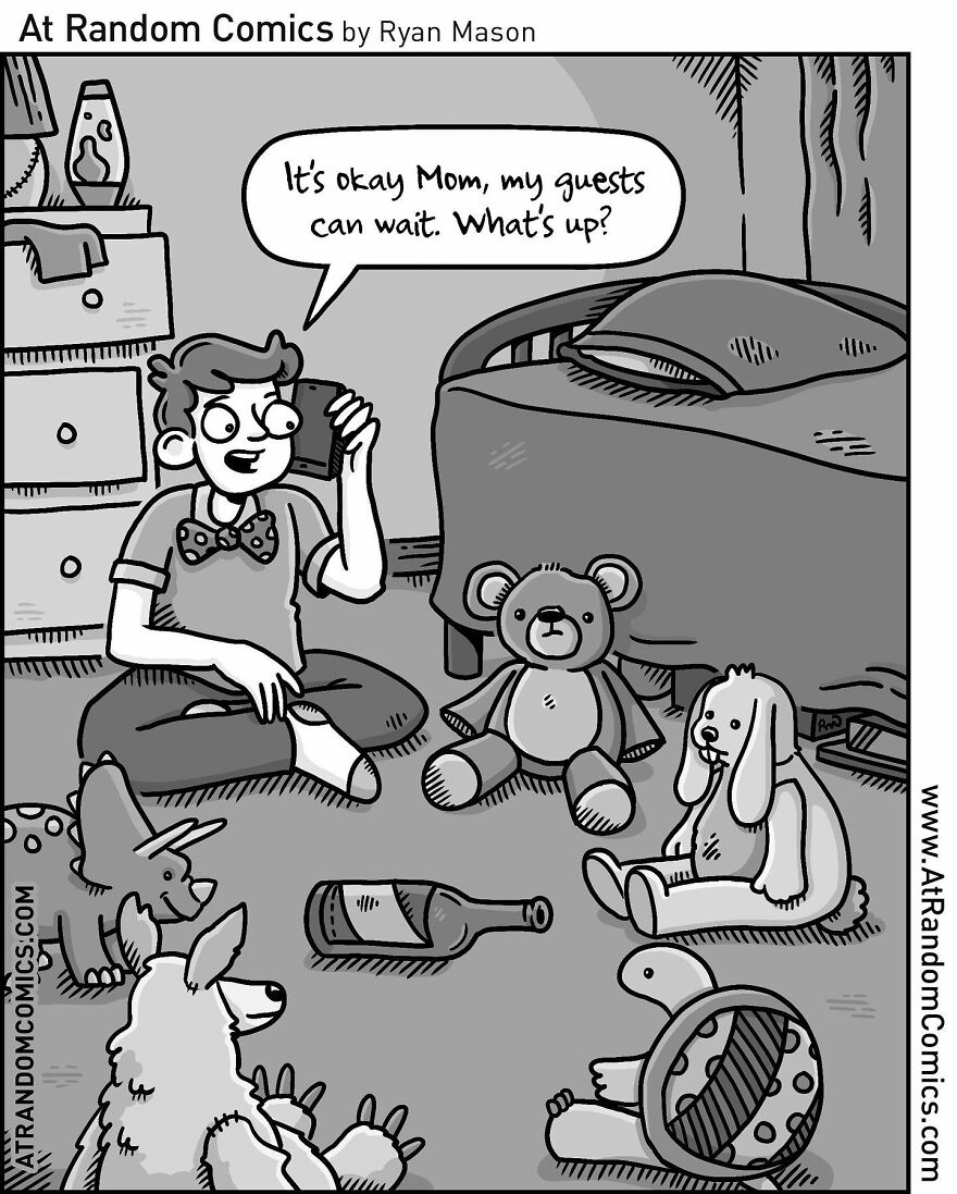 Ryan Mason's Hilarious Single-Panel Comics With Sudden Twists (New Pics)