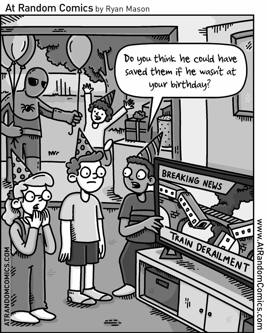 Ryan Mason's Hilarious Single-Panel Comics With Sudden Twists (New Pics)