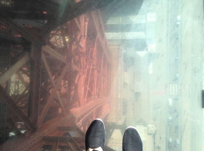 Went To Blackpool In The UK A Few Years Back. These Are My Feet On The Glass Floor Of The Tower.