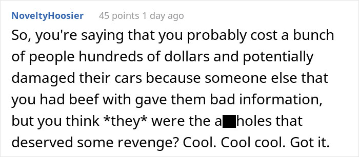 After Their Neighbors Illegally Filled Their Parking Lot, This Resident Froze Them In Place