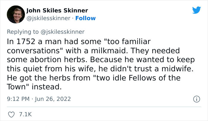 Supreme Court States That Abortion Is Not Rooted In The American Nation's History, This Software Engineer Proves The Statement Is Not True