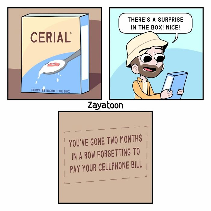 'zayatoon' Humorous Comics With Unexpected Endings