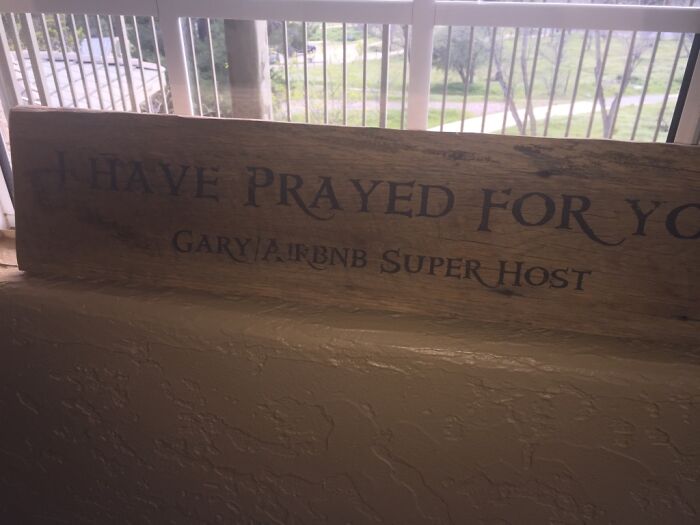 Woman Shares Pictures Of A Disturbingly Weird Airbnb She Stayed At Which Was Drenched In 'Hardcore' Christian Decor Woman Shares Pictures Of A Disturbingly Weird Airbnb She Stayed At Which Was Drenched In 'Hardcore' Christian Decor