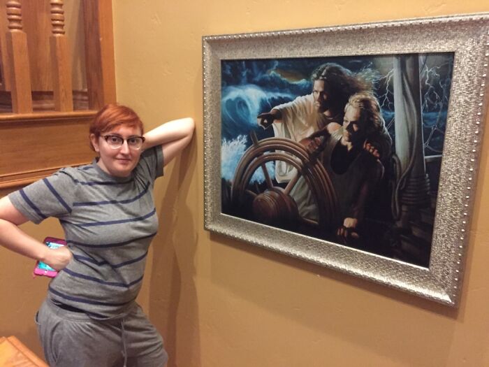 Woman Shares Pictures Of A Disturbingly Weird Airbnb She Stayed At Which Was Drenched In 'Hardcore' Christian Decor Woman Shares Pictures Of A Disturbingly Weird Airbnb She Stayed At Which Was Drenched In 'Hardcore' Christian Decor