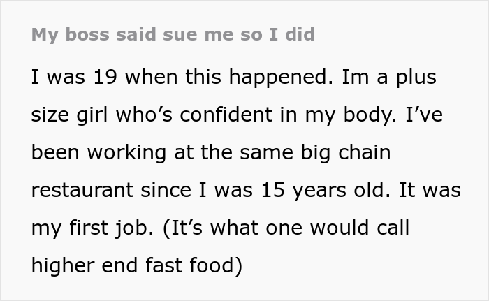 &ldquo;My Boss Said Sue Me, So I Did&rdquo;: Plus-Size Employee Gets Last Laugh On &ldquo;Terrible Boss&rdquo; With Major Lawsuit
