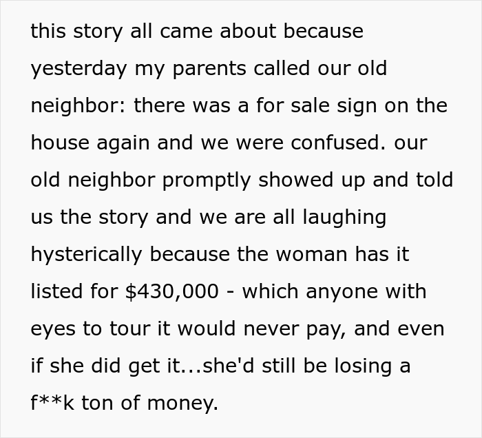 Widow Puts Her House Up For Sale, Investor Offers $450k Without Looking At The Lot, Is Horrified After Seeing It When The Deal Is Done Widow Puts Her House Up For Sale, Investor Offers $450k Without Looking At The Lot, Is Horrified After Seeing It When The Deal Is Done