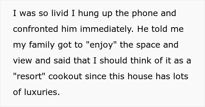 Woman Learns Her Husband Made Her Family Pay For A Cookout They Attended At His 'Luxurious' House While Her In-Laws Enjoyed It For Free