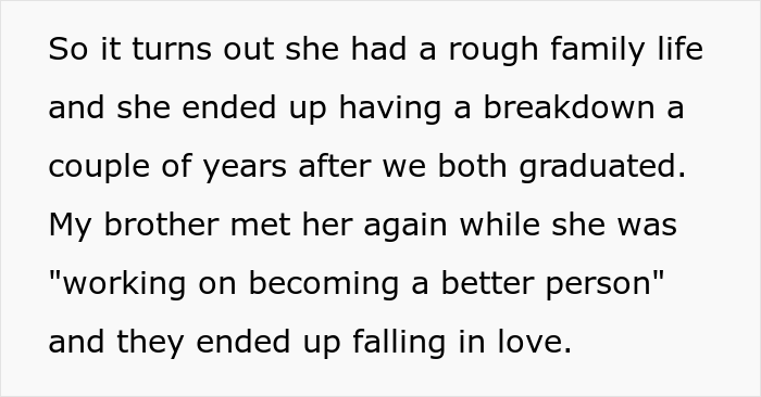 Woman Upset She Doesn't Get To Do Anything Special In Husband's Sister's Wedding, Despite Her Being A Huge Bully To Sister Back In The Day Woman Upset She Doesn't Get To Do Anything Special In Husband's Sister's Wedding, Despite Her Being A Huge Bully To Sister Back In The Day