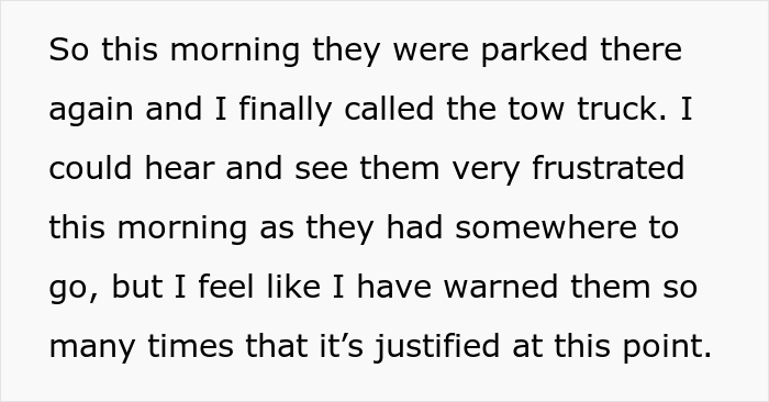 Entitled Neighbors Get Their Car Towed After Repeatedly Parking In Man&rsquo;s Driveway And Ignoring His Requests To Stop