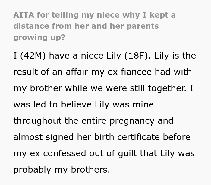 18 Y.O. Leaves Parents&rsquo; Home In Fury After Learning Her Uncle Nearly Became Her Dad, Which Explains Why He Distanced Himself From Them