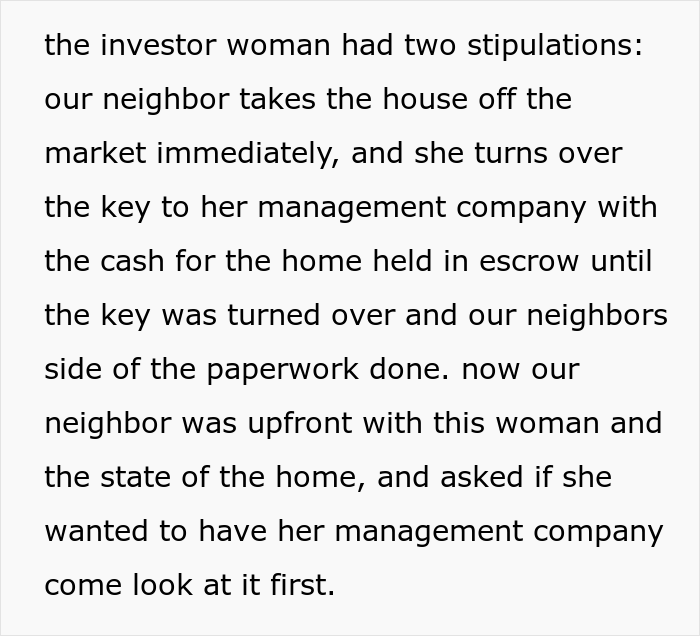 Widow Puts Her House Up For Sale, Investor Offers $450k Without Looking At The Lot, Is Horrified After Seeing It When The Deal Is Done Widow Puts Her House Up For Sale, Investor Offers $450k Without Looking At The Lot, Is Horrified After Seeing It When The Deal Is Done