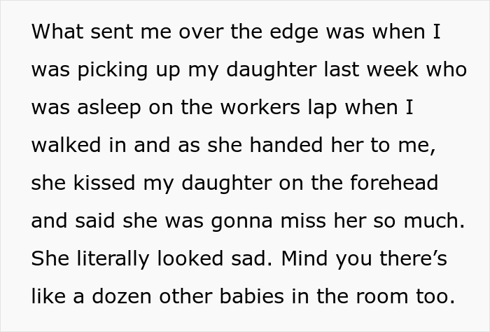 Mom Is Disgusted With How Daycare Worker Treats Her Daughter, Reports It To The Director And Gets Her Fired Mom Is Disgusted With How Daycare Worker Treats Her Daughter, Reports It To The Director And Gets Her Fired