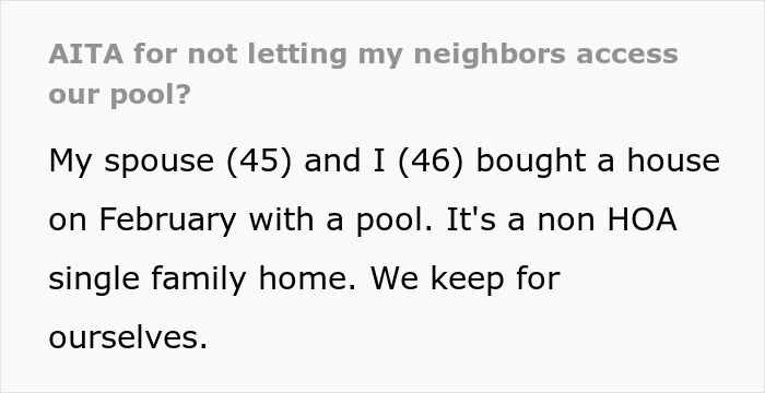 Neighbors Keep Harassing This Couple About Using Their Pool Until They Finally Lose Their Patience Neighbors Keep Harassing This Couple About Using Their Pool Until They Finally Lose Their Patience