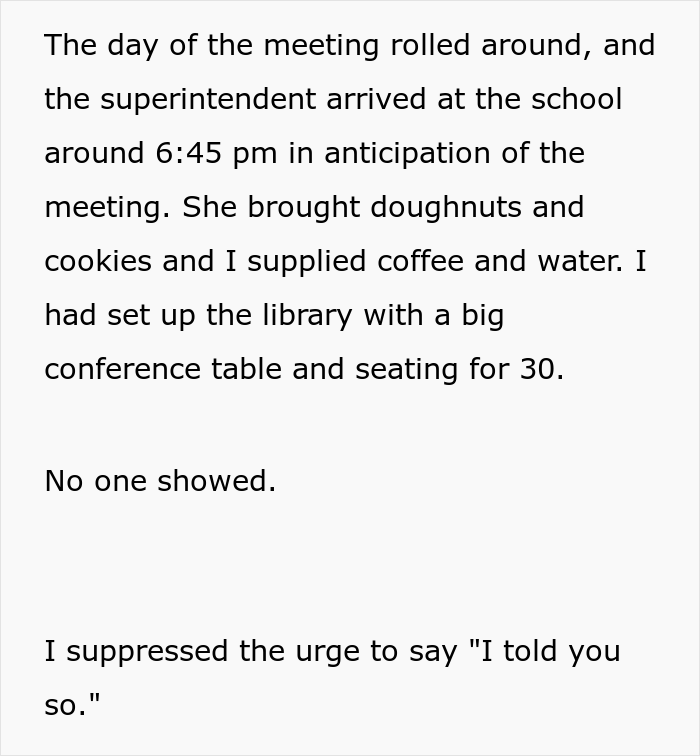New Boss Orders Countryside School Principal To Set Parents' Meeting At 7 PM, Finds Out No One Showed Up