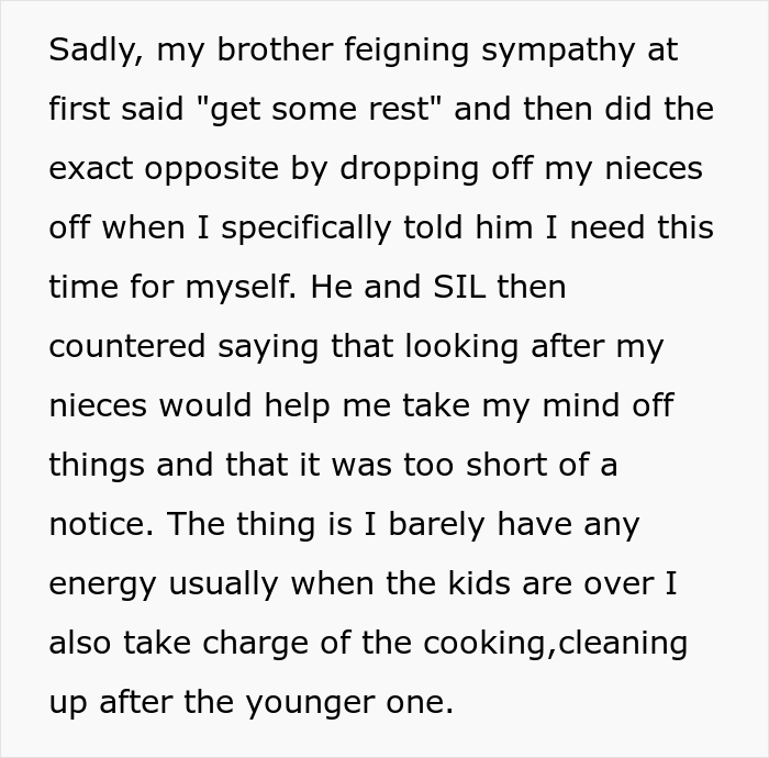 Entitled Brother Drops His Kids Off At Sister's House Without Asking, Wants Her To Pay For Childcare After She Refuses To Babysit