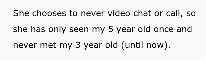 MIL Barely Sees Her Grandkids, Lies That Husband Doesn’t Want Them In Their House, Later Gets Exposed In Front Of The Whole Family MIL Barely Sees Her Grandkids, Lies That Husband Doesn’t Want Them In Their House, Later Gets Exposed In Front Of The Whole Family