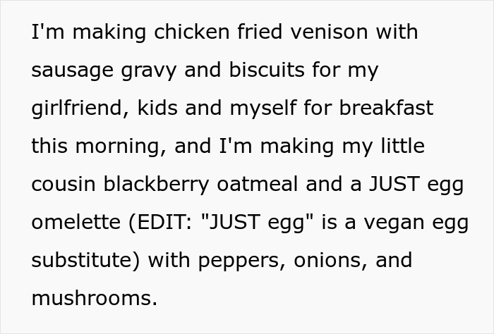 Vegan Mom Is Livid After Learning A Family Member Who Watched Her Kid For Free Had A Steak For Dinner For Themselves