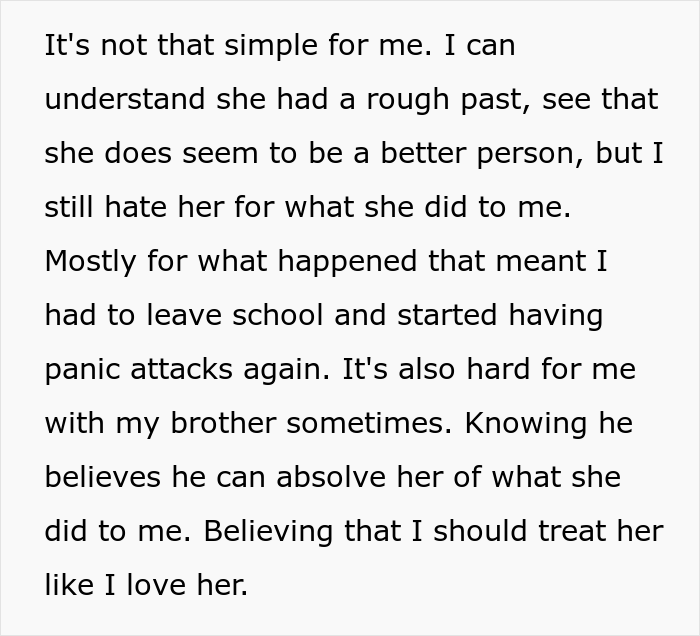 Woman Upset She Doesn't Get To Do Anything Special In Husband's Sister's Wedding, Despite Her Being A Huge Bully To Sister Back In The Day Woman Upset She Doesn't Get To Do Anything Special In Husband's Sister's Wedding, Despite Her Being A Huge Bully To Sister Back In The Day