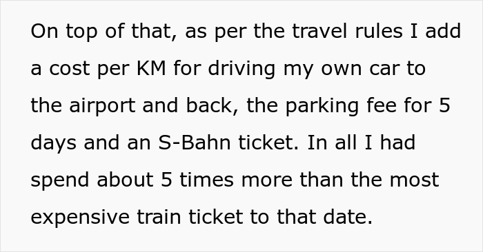 Guy Maliciously Complies After Company Demands He Take Economy-Class Plane Instead Of 1st-Class Train