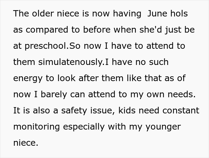 Entitled Brother Drops His Kids Off At Sister's House Without Asking, Wants Her To Pay For Childcare After She Refuses To Babysit