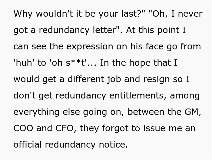 &ldquo;I Wasn&rsquo;t Made Redundant Like Everyone Else In The Company, So I Kept Showing Up To Work Until The End To Do Nothing&rdquo;