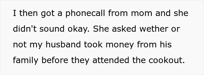 Woman Learns Her Husband Made Her Family Pay For A Cookout They Attended At His 'Luxurious' House While Her In-Laws Enjoyed It For Free