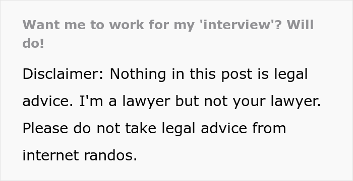 Lawyer Is Asked To Hand In &lsquo;A Free Writing Sample&rsquo; As Part Of His Job Interview, Makes The Firm Regret It Later