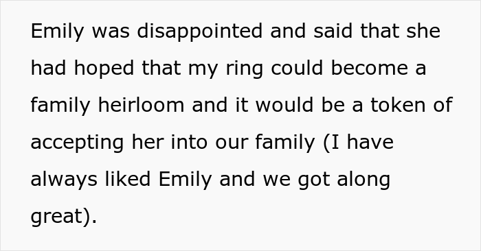 Mother Is Called 'Materialistic' After Refusing To Pass On Her Engagement Ring As An Heirloom Mother Is Called 'Materialistic' After Refusing To Pass On Her Engagement Ring As An Heirloom