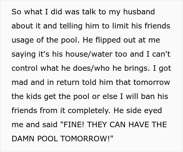 &ldquo;I Literally Left Work Right Then And Went Home&rdquo;: Wife Goes Ballistic On 16-Months Jobless Husband And His Buddies Who Commandeered The Family Pool