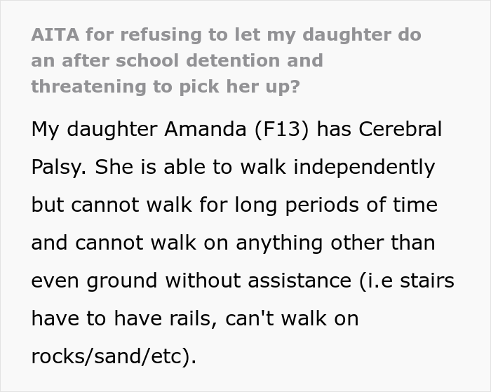 School Principal Gives Student With Cerebral Palsy Detention And Doesn&rsquo;t Care She Can&rsquo;t Come Back Home That Late