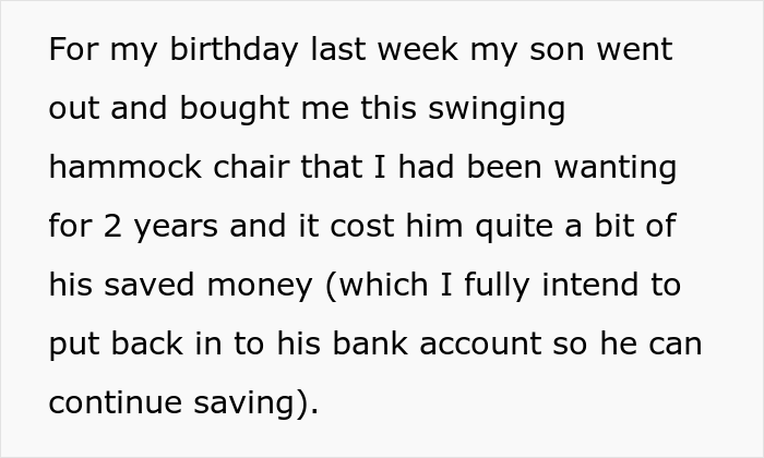 420ish Lbs Sister-In-Law Destroys Beloved Garden Swing After Being Asked Not To Sit In It Because Of Its Weight Limit, Family Drama Ensues