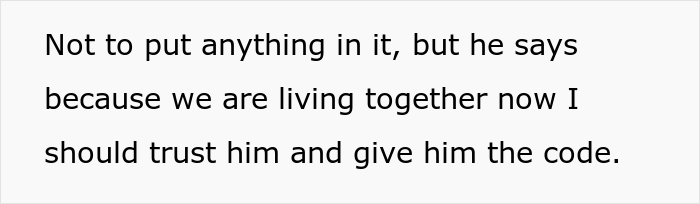 Woman Won't Give Her Boyfriend The Code To Her Gem-Filled Safe, Asks If She's In The Wrong Here After He Gets Mad