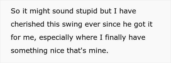 420ish Lbs Sister-In-Law Destroys Beloved Garden Swing After Being Asked Not To Sit In It Because Of Its Weight Limit, Family Drama Ensues