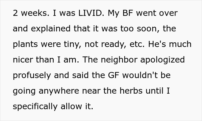 Person Livid After Neighbor&rsquo;s Girlfriend &ldquo;Helps Herself&rdquo; To Their Entire Herb Garden After Being Offered &ldquo;Some&rdquo;