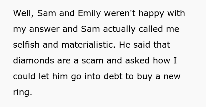 Mother Is Called 'Materialistic' After Refusing To Pass On Her Engagement Ring As An Heirloom Mother Is Called 'Materialistic' After Refusing To Pass On Her Engagement Ring As An Heirloom
