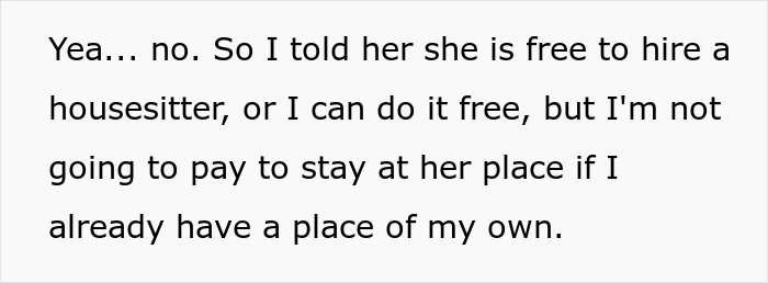 &ldquo;Am I A Jerk For Not Agreeing To Housesit For My Sister?&rdquo;
