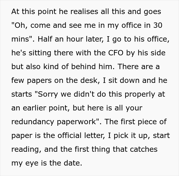 &ldquo;I Wasn&rsquo;t Made Redundant Like Everyone Else In The Company, So I Kept Showing Up To Work Until The End To Do Nothing&rdquo;