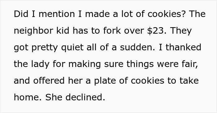 "I'll Show You Fair": Neighbor Maliciously Complies With Mom Who Demanded Bake Sale Profits, Now She's The One Who Has To Pay