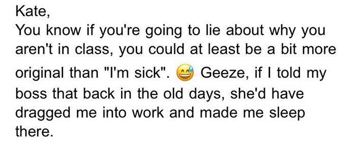 When Your Student Has Cancer And Can’t Come To Class, Maybe Don’t Reply To Their Email Like This